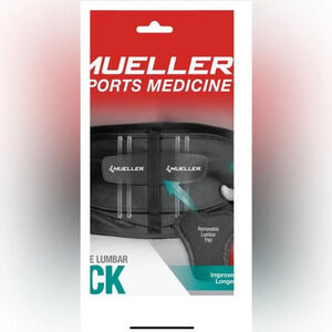 Mueller Sport Care Lumbar Back Brace with Removable Pad One Size